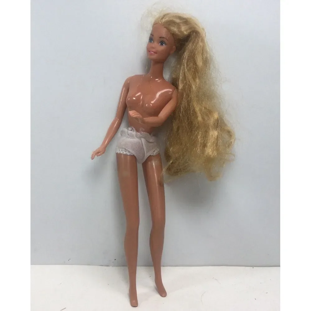 Vintage Mattel 1966 Twist‎ n Turn Barbie Doll Blonde Hair Blue Eyes made MEXICO